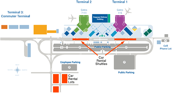 Kona Airport map